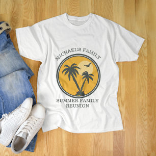 Camiseta Palo de playa de verano de verano de Reunión famil