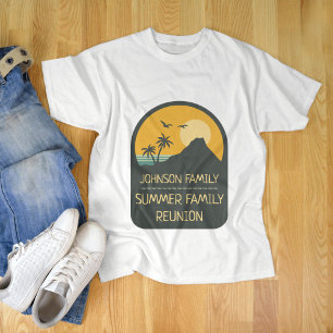Camiseta Palo de playa de verano de verano de Reunión famil