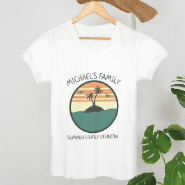 Camiseta Palo de playa de verano de verano de Reunión famil