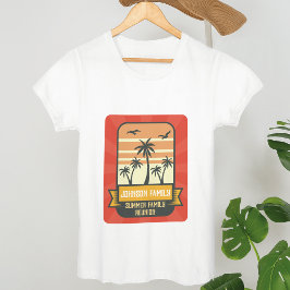 Camiseta Palo de playa de verano de verano de Reunión famil