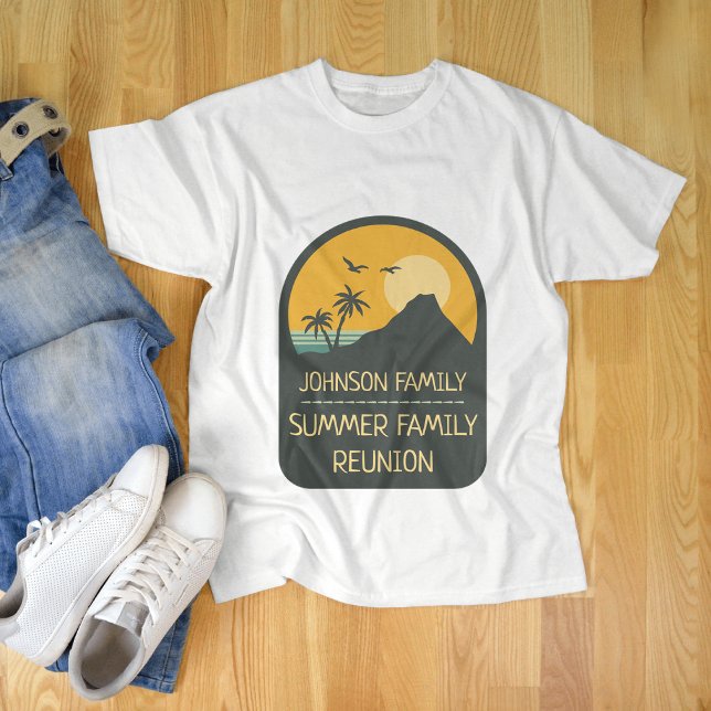 Camiseta Palo de playa de verano de verano de Reunión famil (Subido por el creador)