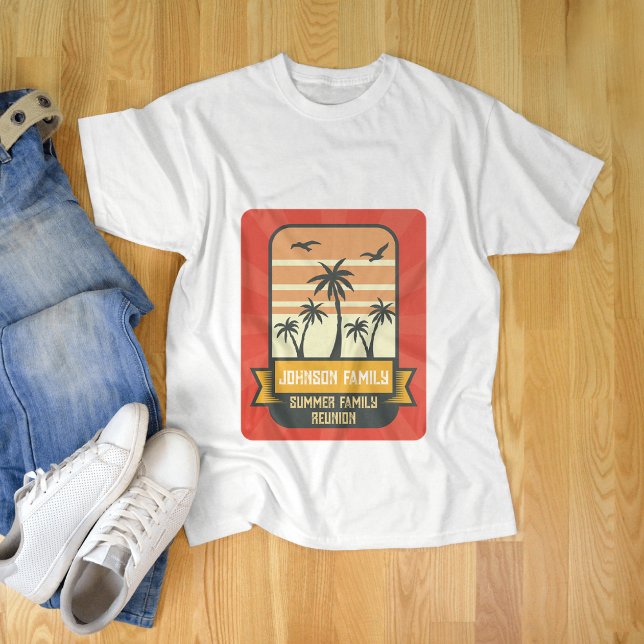 Camiseta Palo de playa de verano de verano de Reunión famil (Subido por el creador)