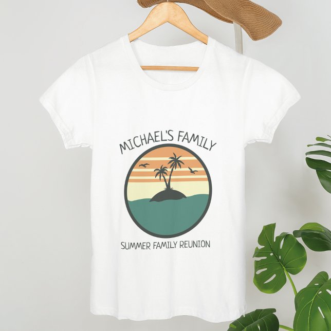 Camiseta Palo de playa de verano de verano de Reunión famil (Subido por el creador)