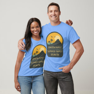 Camiseta Palo de playa de verano de verano de Reunión famil