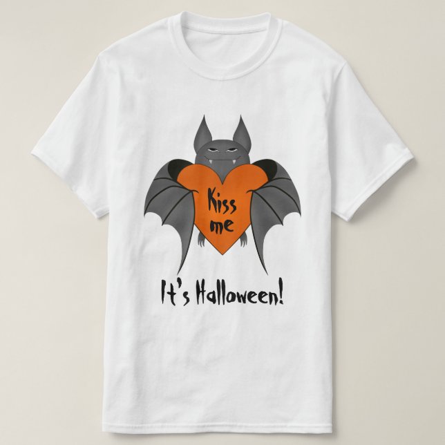 Camiseta Palo divertido romántico de Halloween (Diseño del anverso)