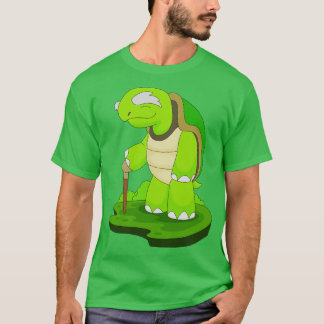 Camiseta Palo para caminar del pensionista de la tortuga