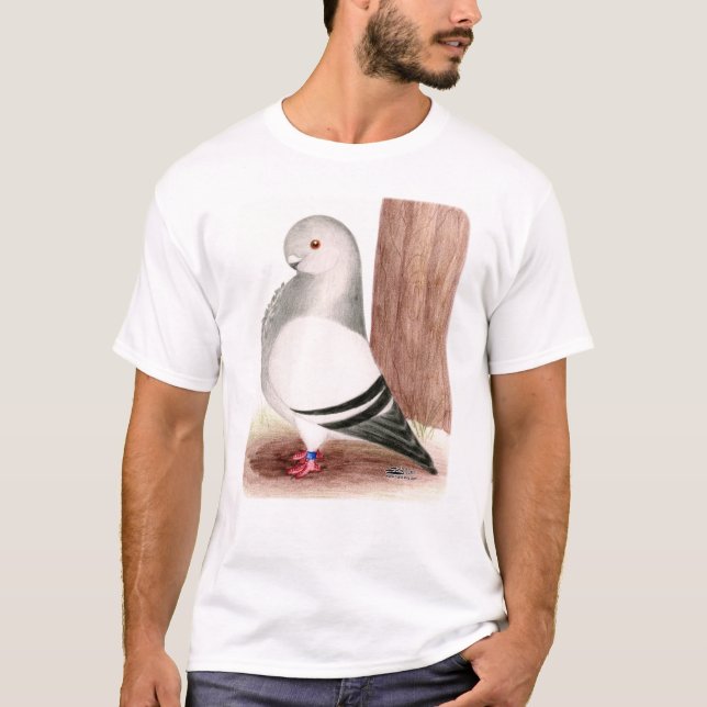 Camiseta Paloma africana azul del búho (Anverso)