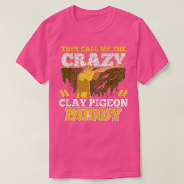 Camiseta paloma arcilla tiroteo trapshot sport shooter gi (Diseño del anverso)