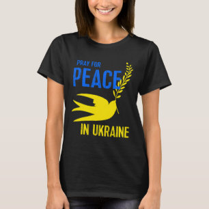 Camiseta Paloma Azul Amarillo Reza Por La Paz Ucrania Ucran