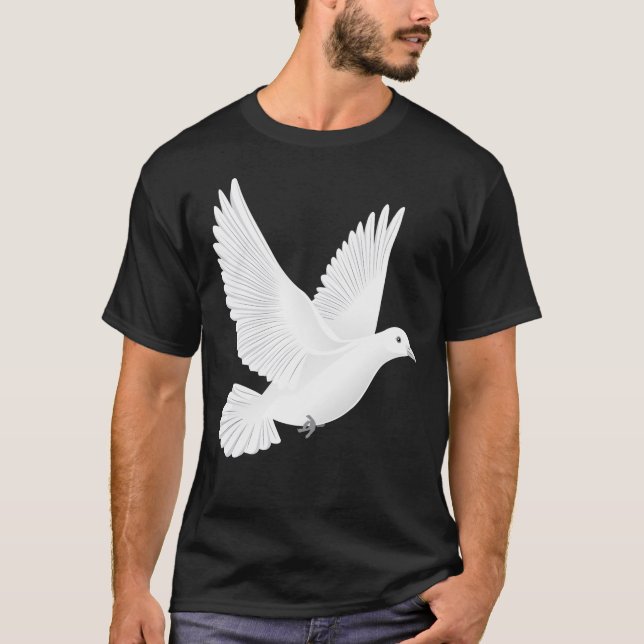 Camiseta Paloma blanca (Anverso)