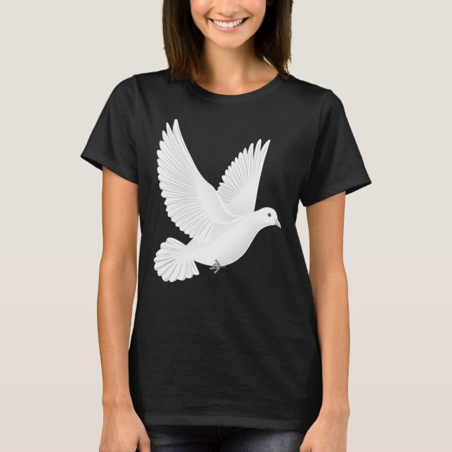 Camiseta Paloma blanca (Anverso)