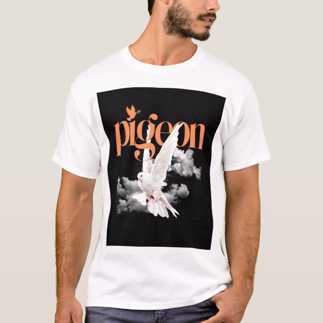 Camiseta Paloma Blanca Elegante (Anverso)