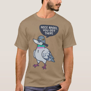 Camiseta Paloma Cuta Con Un Tejido Clásico De Cuchillo