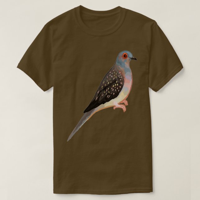 Camiseta paloma de diamante 2 (Diseño del anverso)