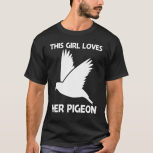 Camiseta Paloma De Guay Para Chicas Mascota De Aves De Rock