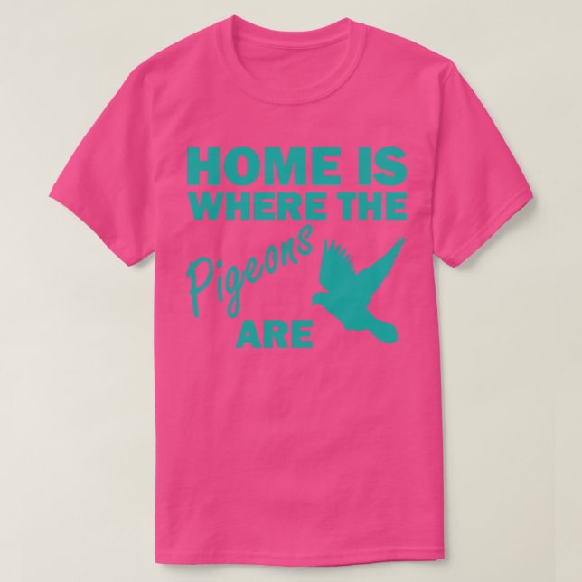 Camiseta Paloma de la paloma de la portadora de aves Pigeon (Diseño del anverso)