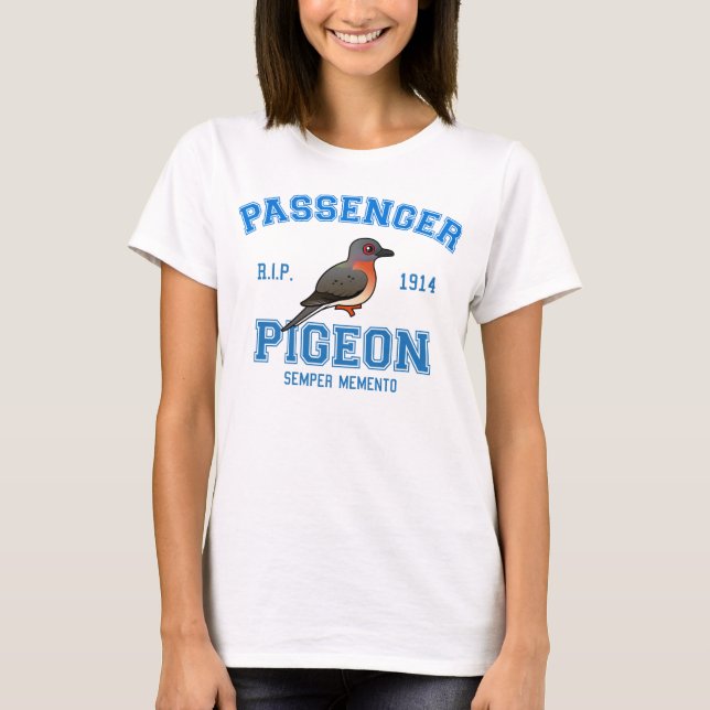 Camiseta Paloma de pasajero del equipo (Anverso)