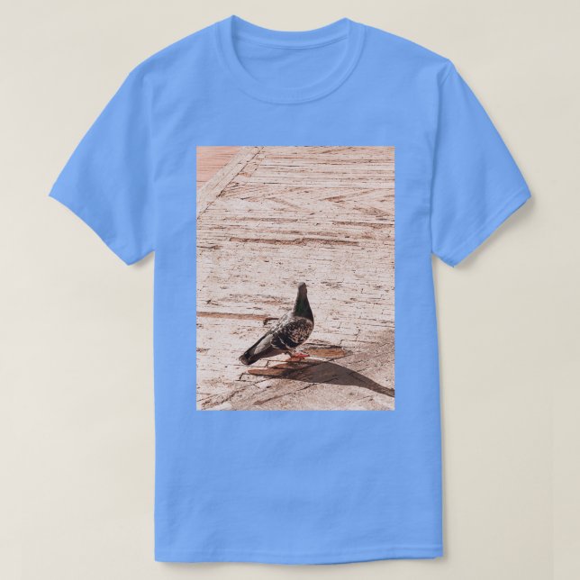 Camiseta paloma en la calle (Diseño del anverso)