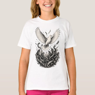 Camiseta Paloma escapando de la fosa de serpientes Tatuaje