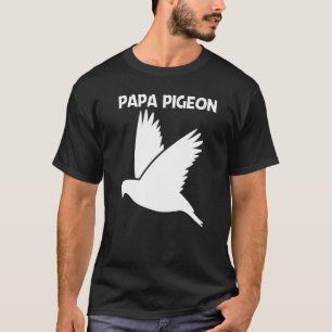 Camiseta Paloma Fresca Para Hombres Papá Roca Paloma Pájaro