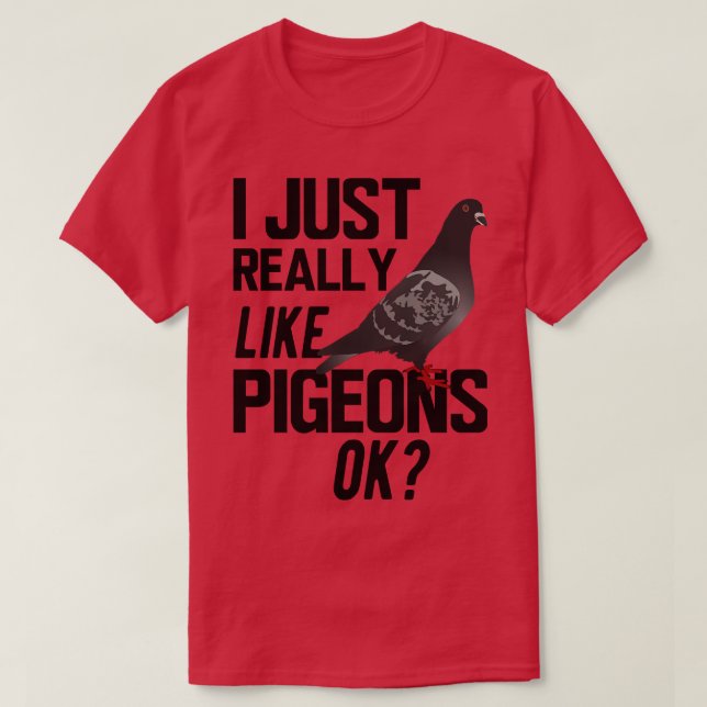 Camiseta Paloma, me gustan las palomas. (Diseño del anverso)