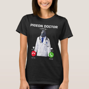 Camiseta paloma médica meme de internet brainrot 2026
