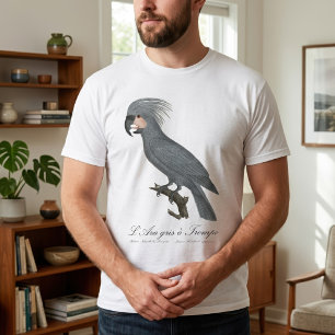 Camiseta Paloma negra de palma, Probosciger aterrimus