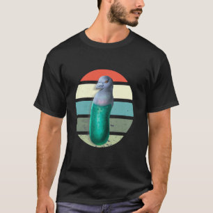 Camiseta Paloma pepino amante de los animales humor vegano 