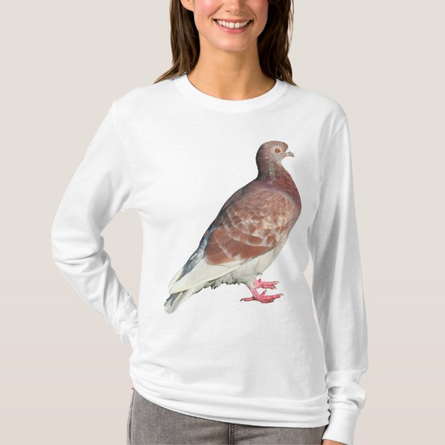 Camiseta Paloma roja (aislado) (Anverso)