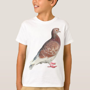 Camiseta Paloma roja (aislado)