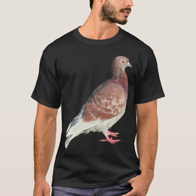 Camiseta Paloma roja (aislado) (Anverso)