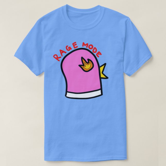 Camiseta Paloma rosada en modo de furia (Diseño del anverso)