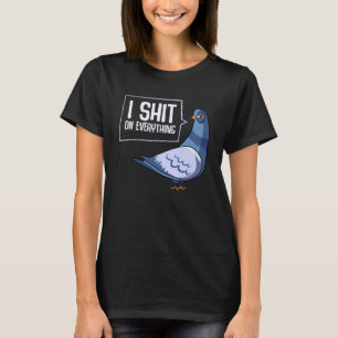 Camiseta Paloma sarcástica cita humor animal