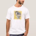 Camiseta Paloma, Tallit y Menorah A<br><div class="desc">Un hermoso diseño que combina el Magen David,  una paloma,  Tallit y Menorrah con un fondo colorido.</div>