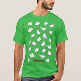 Camiseta Palomas de cerdo blanco 1