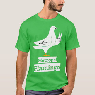 Camiseta Palomas de paloma amante metrópolis flamingo 2