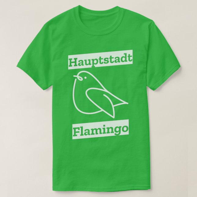 Camiseta Palomas de paloma flamingo 1 (Diseño del anverso)