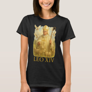 Camiseta Palomas del Papa León Xiv - Inspiración de fe cató