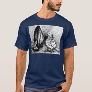 Camiseta Palomas del rodillo de la sala