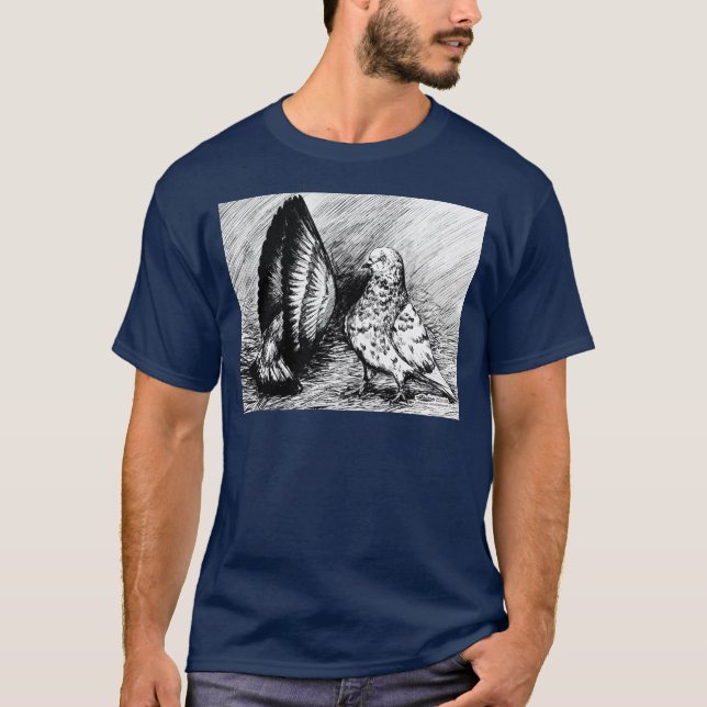Camiseta Palomas del rodillo de la sala (Anverso)