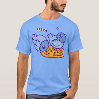 Camiseta Palomas en una pizza