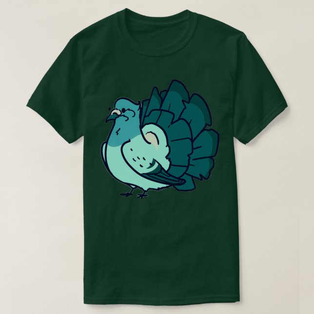 Camiseta Palometa azul (Diseño del anverso)