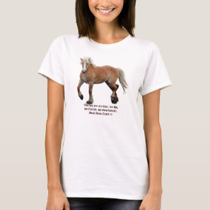 Camiseta Palomino Borrador Belga de caballos y caballos es