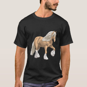 Camiseta Palomino Gypsy Vanner Irlandés Cob Borrador de Cab