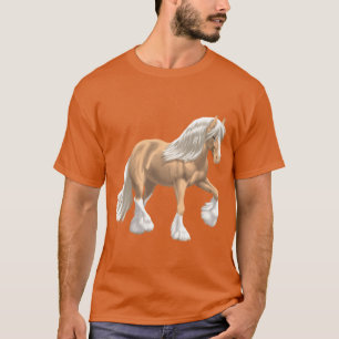 Camiseta Palomino Gypsy Vanner Irlandés Cob Borrador de Cab