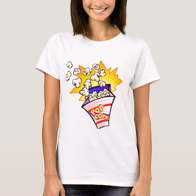 Camiseta palomitas animadas (Anverso)