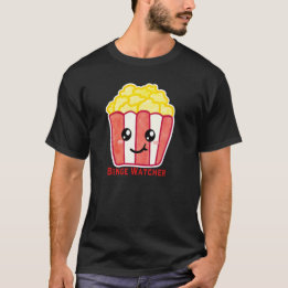 Camiseta Palomitas de cine con cita Binge Watcher