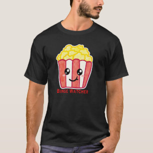 Camiseta Palomitas de cine con cita Binge Watcher