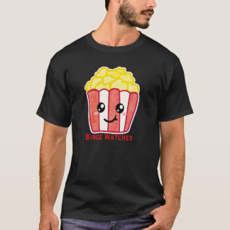 Camiseta Palomitas de cine con cita Binge Watcher