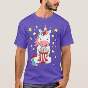 Camiseta Palomitas de Unicornio Kawaii para la película de 